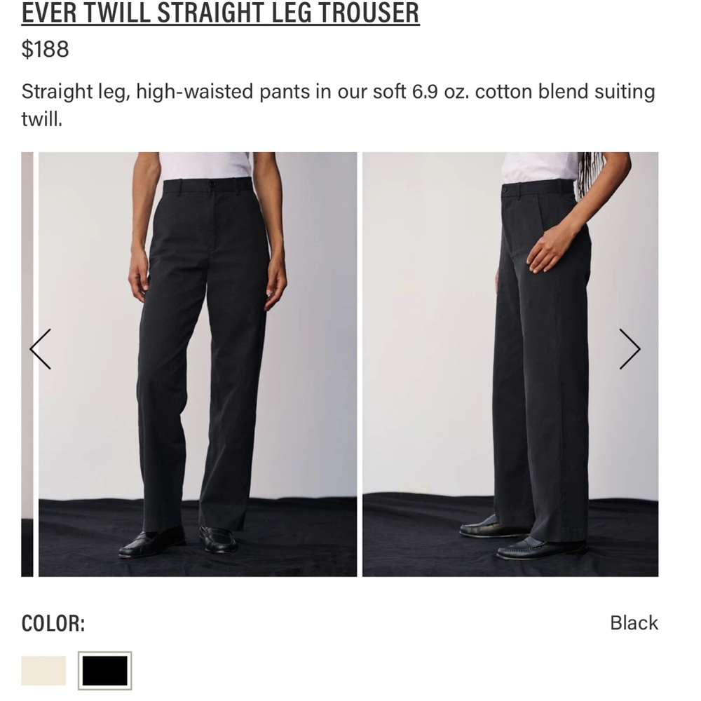Buck Mason Ever Twill Straight Leg Trouser